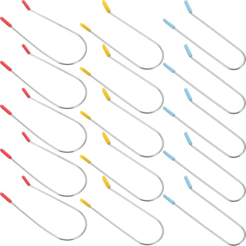 MAGICLULU Strumenti per Permanente 24 Fermagli per Bigodini a U in Metallo Clip di Ricambio per Uso Domestico e Styling Chioma Professionale