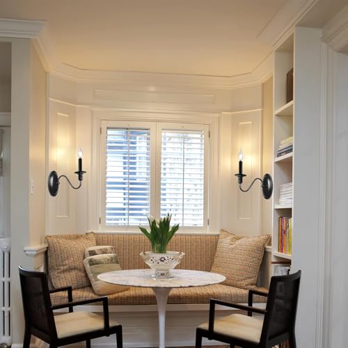 Jdfeifff Black Wall Sconces Set Of 2 thumb #6