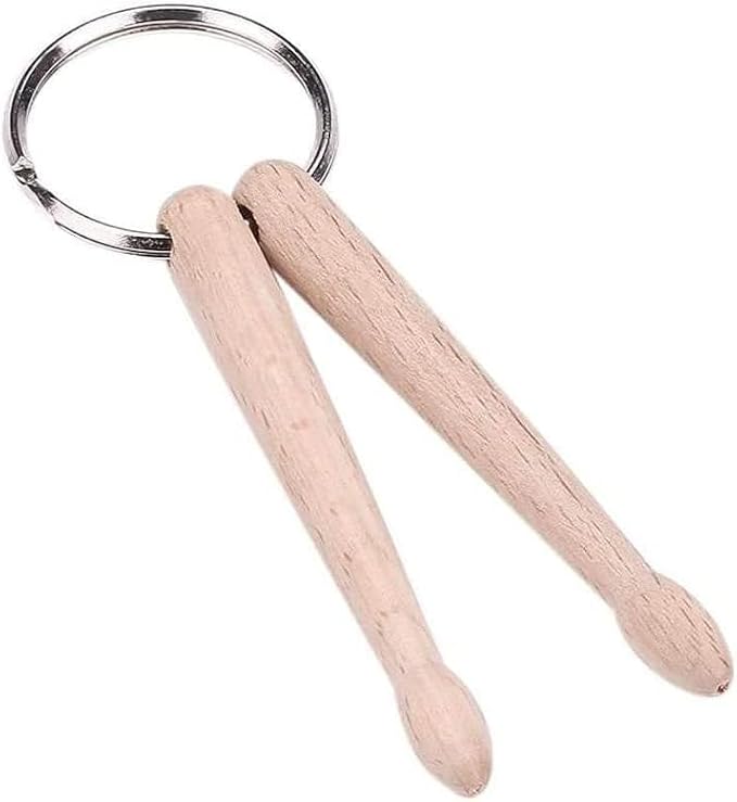 Llavero Mini Baquetas de Madera para Percusión miniatura 1