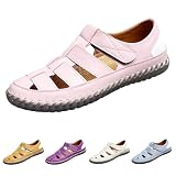 Zapatos planos ortopédicos para mujer, sandalias de cuña con puntera cerrada, zapatos con talón descubierto, cómodas, informales, ortopédicas, sandalias para caminar, sandalias informales para caminar