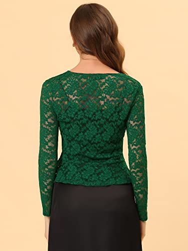 Image of Allegra K Bolero Shrug for Women's Lace Cardigan Tie Front Crop Ruffled Formal Dressy Wedding Shrugs