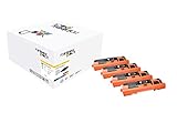 FREECOLOR freecolor CC530 A/31 A/32 A/std-33 a para HP Color LaserJet CP2025, Rainbow Kit, Premium Toner, restaurado 3500/2800 páginas al 5% de cobertura, color negro