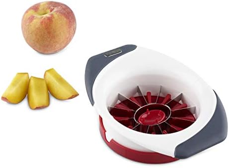 Zyliss Easy Slice Peach Slicer, Red