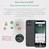 Doro - Aurora A30 Smartphone - Senior Mobile Phone - Easy to Use - Assistance Button with GPS Location - Hearing Aid Compatible - USB Cable Included - Graphite