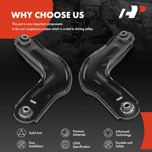 A-Premium 2 x Rear Upper Suspension Lateral Arm, with Bushing, Compatible with Chrysler Pacifica 2017 2018 2019 2020 2021 2022 2023 by A-premium - Image 5