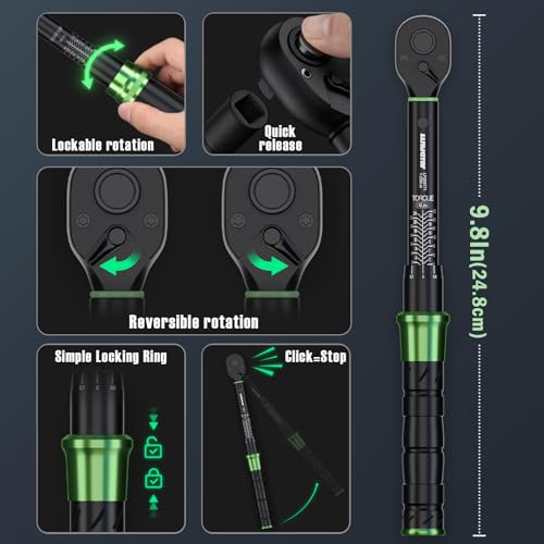 LLAVETOR 71Pcs Bike Torque Wrench Set