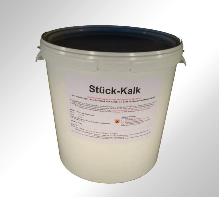 Gebrannter Kalk (Stück-Kalk) 18 kg im Eimer