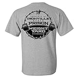 Ironville Department of Corrections Weight Yard Division Weightlifting Prison T-Shirt