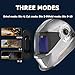 VORITO Welding Helmet Auto Darkening True Color Large Viewing, Welding Hood Solar/Battery Powered, Wide Shade 4/5-13 with 4 Arc Sensor, 1/1/1/1 Optical Clarity Welder Mask for TIG MIG Stick Cut Grind