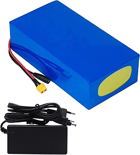 Batería de litio para bicicleta eléctrica (48 V, 10 Ah, 12 Ah, 15 Ah, 20 Ah), 13S3P, resistente al agua, con cargador de 42 V, 2 A, para motocicletas, karts y scooters de 1500 W, 1000 W y 500 W, 48