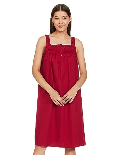 Image of Amazon Brand - Eden & Ivy Women's Cotton Knee Length Sleeveless Nighty