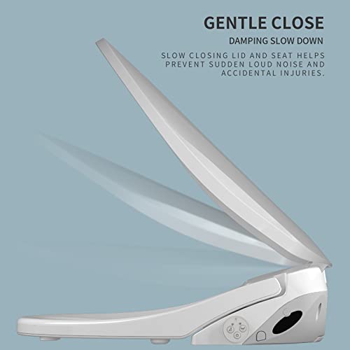 Facilavi Fc1 Electronic Bidet Toilet Seat Feminine Wash Bidet With Warm Water Air Dryer Smart Heated Toilet Seat Self-Cleaning Nozzle Bidet Seat For Toilet Washlet For Men/Women #TOP5