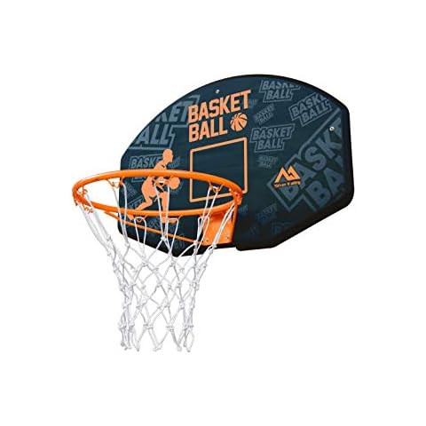 SILVER VALLEY Wall Mount Basketball Hoop Backboard Set For Outdoor and Indoor 90 x 60 cm Cover