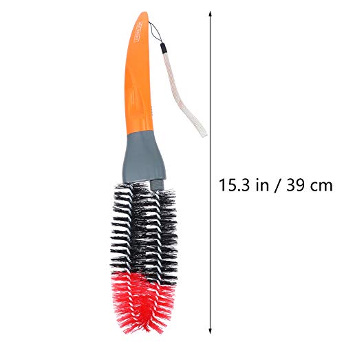 CLISPEED Escova de Detalhamento de Carro Escova de Limpeza de Motor de Veículo Escova Longa de Pneu
