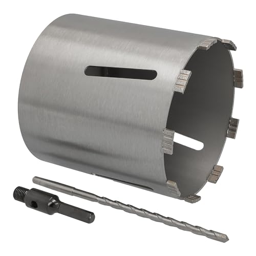 Diamant Bohrkrone Sechskant-Aufnahme und Zentrierbohrer Nutzlänge 180 mm Ø 182 mm Betonbohrkrone Kernbohrer