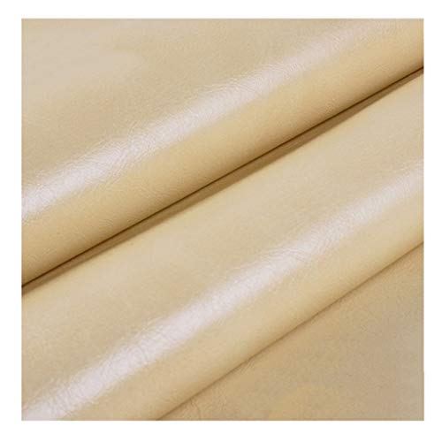 Tissu faux cuir polyuréthane pu brillant crème loisirs créatifs sac souple