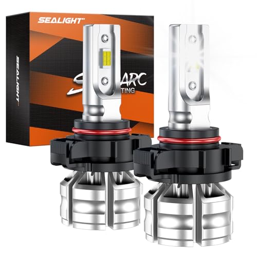 Image of SEALIGHT 5202 LED Fog Light Bulbs, 5201 PS24W LED Fog Lights for Cars, 10000LM 6500K Cool White, 24 CSP Chips, Plug & Play, Pack of 2