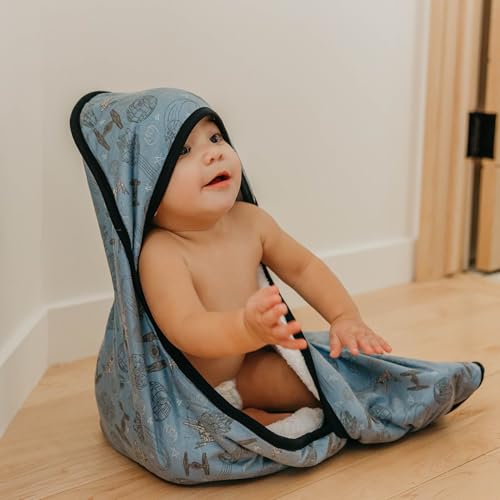 Image of Copper Pearl Premium Knit Hooded Bath Towel Starships