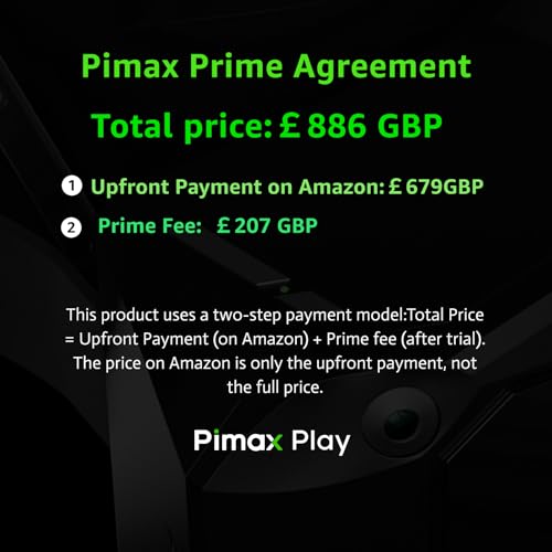 Pimax Crystal Light Partial Payment Version - High Clarity PC VR Headset with 8K Resolution & 120Hz - For SteamVR Games, Flight & Racing Simulators - Controllers Included - Image 3