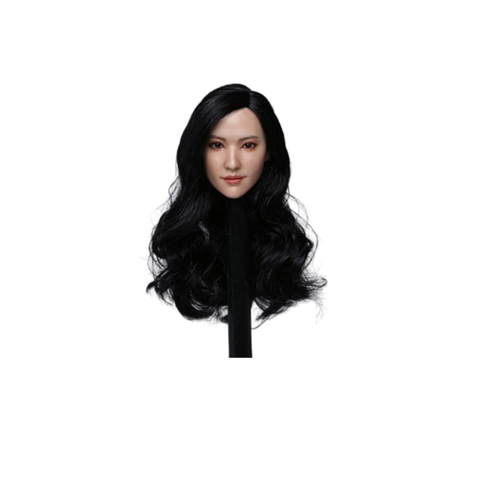 Amazon.com: 1/6 Scale Female Head Sculpt,Asian Girl Long Curls