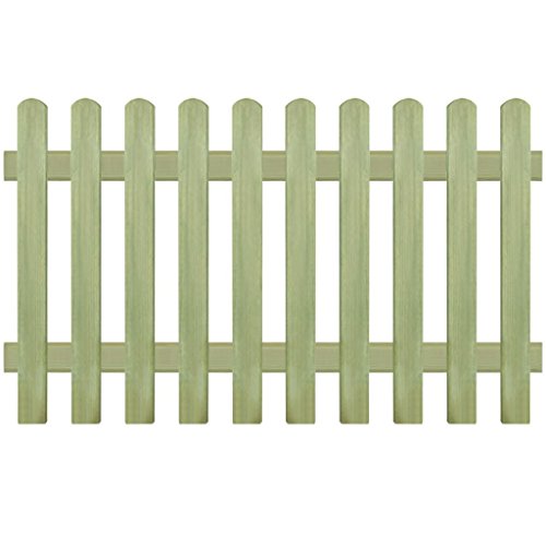FZYHFA Fence in Impregnated Pine Wood 170 x 100 cm 6/9 cm Beautiful Design, Robust and Reliable Also Resistant Garden Fence External barriers