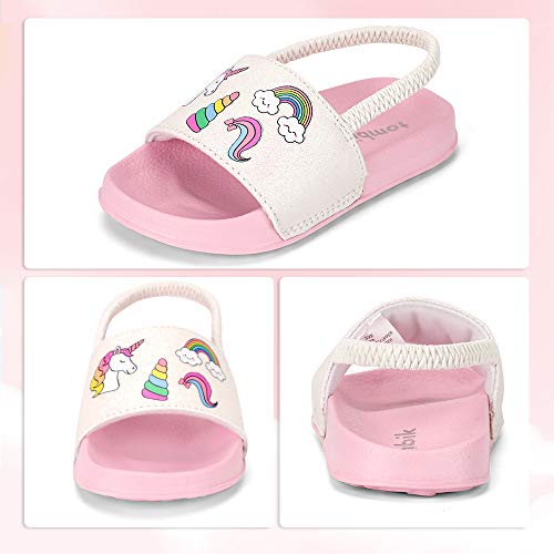 Image of tombik Toddler Boys & Girls Beach /Pool Slides Sandals | Kids Water Shoes