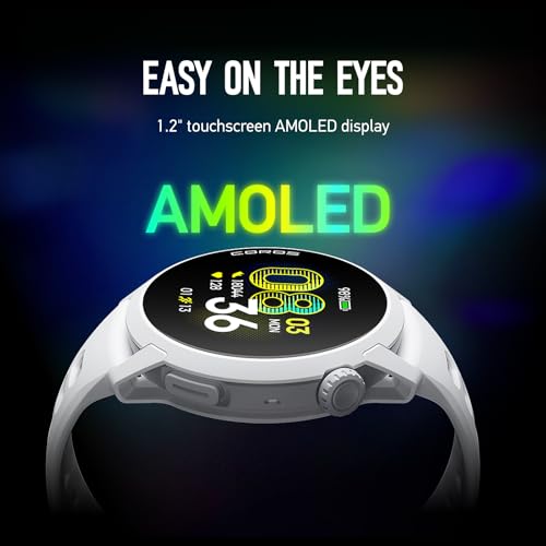 Image of COROS PACE 4 Ultralight Sport GPS Watch, 1.2 inch AMOLED Touchscreen Running Watch, 19 Days of Daily use, Voice Features, Advanced Training Tools, Accurate GPS, (White Silicone, Standard)