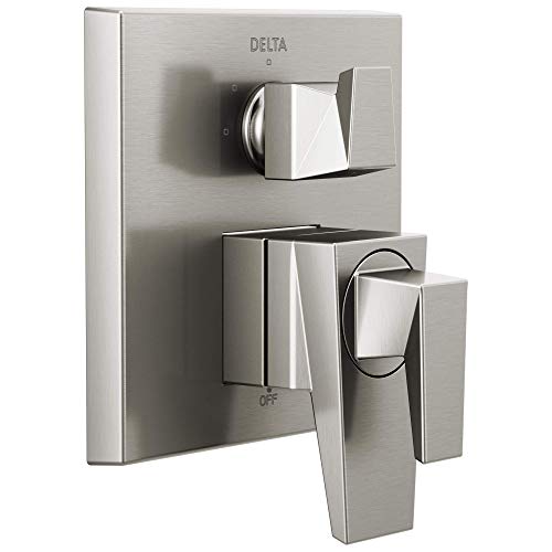 DELTA FAUCET T27843-SS Trillian Two-Handle Monitor 17 Series Valve 3-Setting Shower Trim with Diverter, Stainless