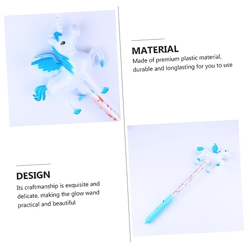FRCOLOR 6 Peças De Bastão De Glitter De Unicórnio Varinha Piscante Varinha De Luz Bastão Luminoso De