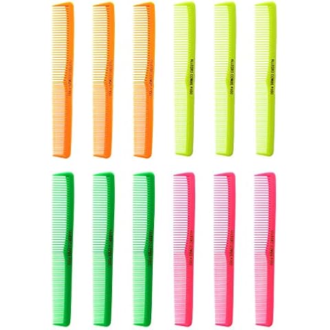 Allegro Combs 400 Barber Combs Cutting Combs All Purpose Combs 12 Pk. (Neon Mix) Cover