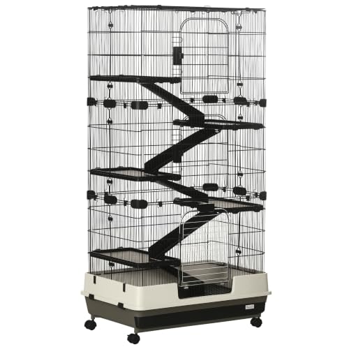 PawHut 6-Level Portable Cage