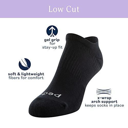 Peds Women's Moisture Wicking Low Cut Socks With X-Wrap Arch Support, Multipairs, White (6-Pairs), Shoe Size: 5-10 #TOP1