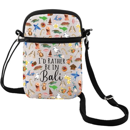 MEIKIUP Bali Indonesia Travel Gift Bali Travel Cosmetic Bag Bali Souvenir Bag Bali Vacation Gift Bali Honeymoon Gift (Bali CB)