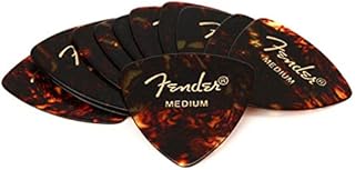 Fender 351 Shape Premium kostki (12 sztuk) do gitary elektrycznej, gitary akustycznej, mandoliny i basowej Medium Red Moto