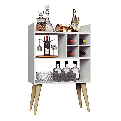 Aparador Retrô Cantinho do Café Belmont Branco - Moveise