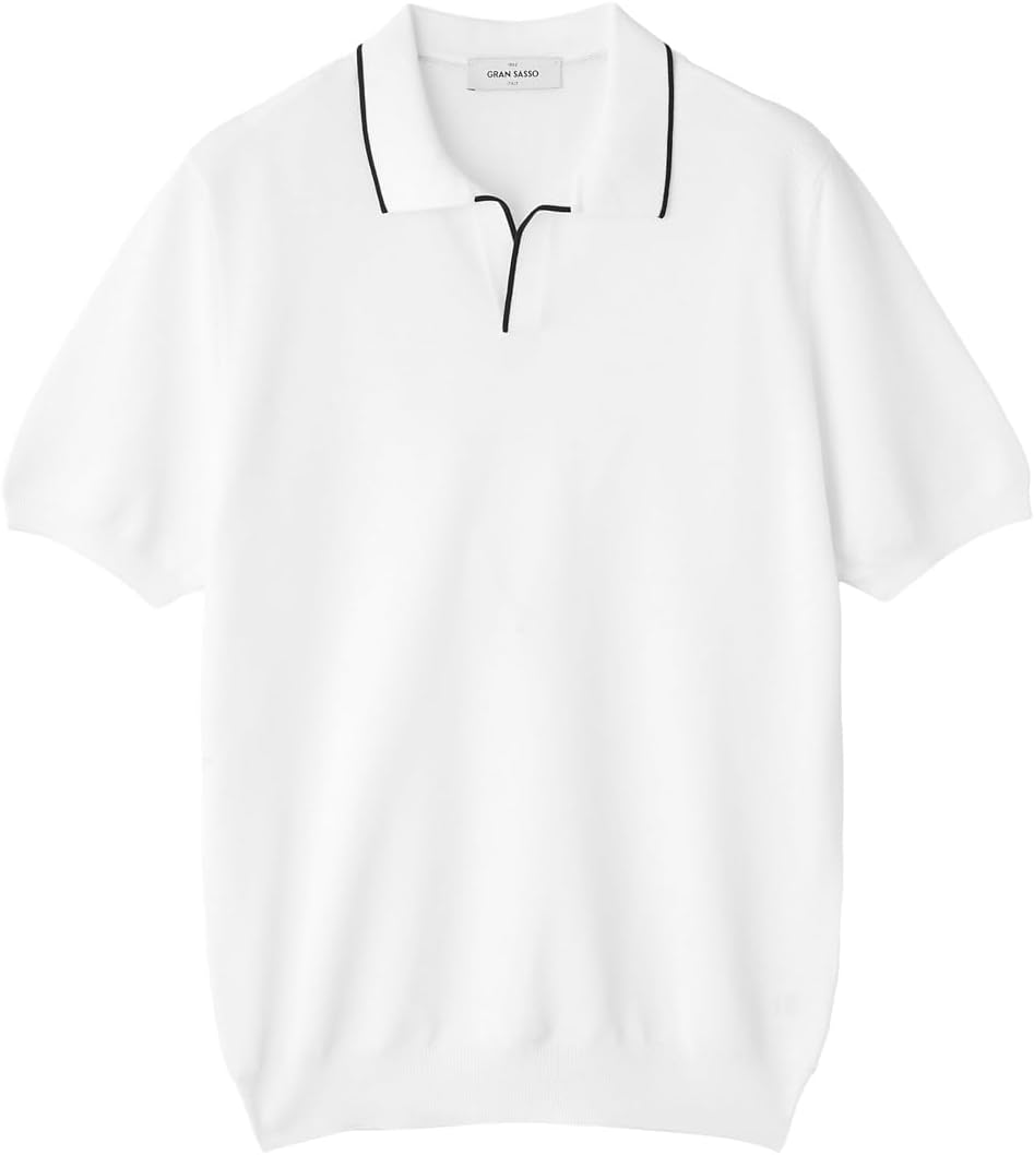 Amazon | [グランサッソ] Gran Sasso ニットポロシャツ 44サイズ