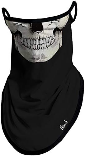 Obacle Neck Gaiter Face Mask with Ear Loops Bandana Face Mask Scarf Face Cover for Men Women