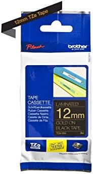 Brother P-Touch 12 mm White on Black TZE335 Labelling Tape