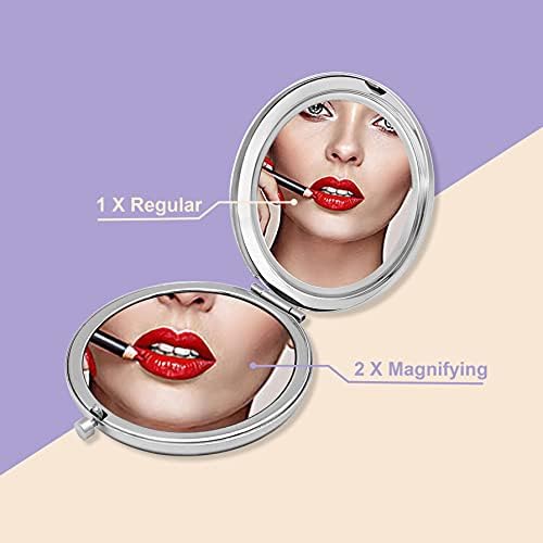16th Birthday Gift Idea for 16 Year Old Girls, Happy 16th Birthday Gift for Daughter Granddaughter Niece Sister Friends, Double Sided Travel Compact Makeup Mirror Sixteen Birthday Present for Girls