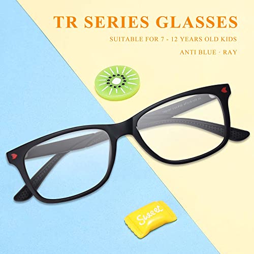 Image of SooGree Blue Light Glasses for Kids Blue Light Blocking Glasses for Teen Boys Girls,Computer Screen Gaming TV Phone
