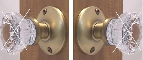 Door Knob Rosettes, 2-1/2 Inch Outside Diameter, Steel, Antique Brass Finish #TOP1