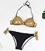 Bikini Push Up Cuello Halter Triangulo Mujer Trajes de Baño de Dos...