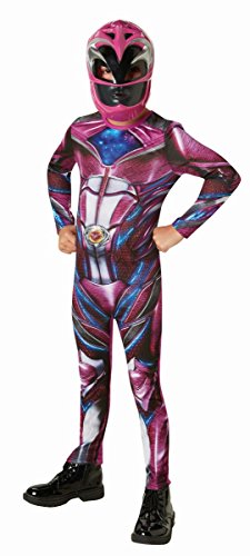 Official Rubie's Power Rangers Movie - Pink Ranger Classic Childs Costume Large, 7-8 years