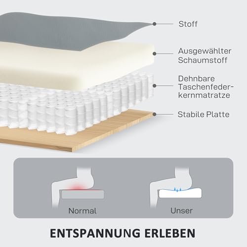 Relaxsofa HOMCOM Fernsehsessel mit Liegefunktion für Wohnzimmer