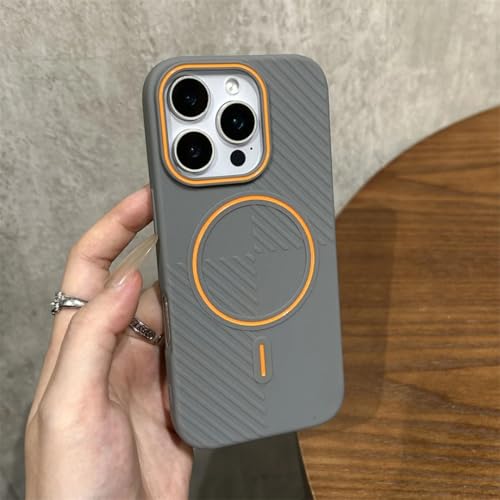 Coque antichoc iPhone 14 Plus grise magnétique et anti-rayure induction