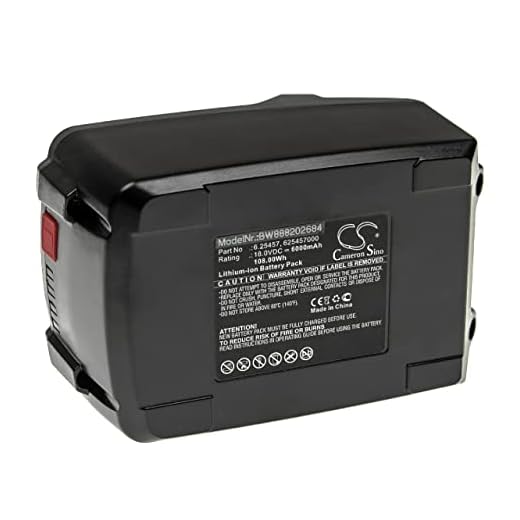 vhbw Batteri kompatibel med Metabo KGS 18 LTX 216, KHA 18, KHA 18 LTX elverktyg (6000 mAh Li-Ion 18 V)