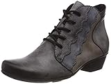 Rieker Y7331 Damen Stiefeletten,Schnürstiefelette,DA-StiefeletteBoot,Halb-Stiefel,Schnür-Bootie,Übergangsschuh,Damenschuhe,Frauen,asphalt/ozean/cigar/schwarz / 45(grau kombi)