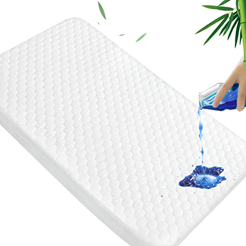 Baby Bassinet Mattress Topper With Waterproof Bamboo Cover 20" X 34" X 1.5", Breathable Ultra Soft Rectangle Bassinet Mattress Pad, Fit For Mika Micky, Koolerthings(3 In 1), Amke 3 In 1 #TOP30