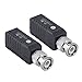 Produktbild BZX-206E 2-teiliges passives Einkanal-Video-Balun-Paar CAT-5 für CCTV-Überwachungskameras tragbare schwarze Farbe (Farbe: schwarz)