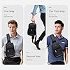 SPAHER Man Bag Sling Bag Anti-theft Backpack Mens Chest Bag Crossbody Shoulder Bag Messenger Bag Waterproof Daypack Rucksack For Business Outdoor Sports Hiking Camping Travelling Grey #1